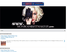 Tablet Screenshot of monroemisfitmakeup.com